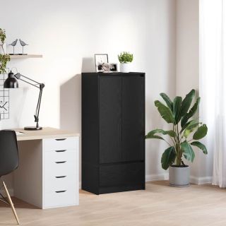 kapp sahtliga, must tamm 55,5x34x119,5 cm, tehispuit