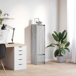 kõrge kapp, hall Sonoma tamm, 29,5x34x119,5 cm tehispuit