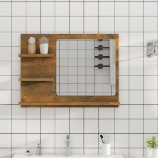 зеркало, дымчатый дуб, 60x10,5x45 см, искусственное дерево