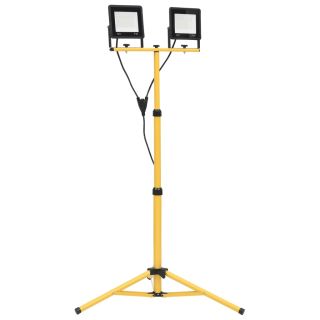 statiiviga LED prožektor, 2 x 50 W, külm valge