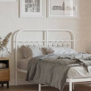 металлическое изголовье, белое, 120 см