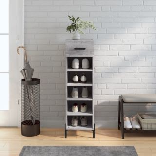 jalatsikapp, hall Sonoma tamm, 30 x 35 x 105 cm, tehispuit