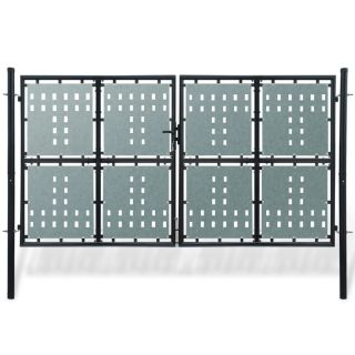 must ühepoolse uksega aiavärav 300 x 225 cm
