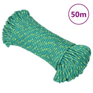 лодочный канат, зеленый, 3 мм, 50 мм, полипропилен
