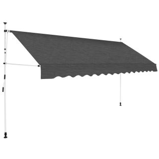 kokkupandav varikatus, 400 cm, antratsiit