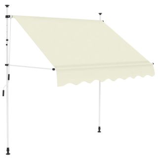 kokkupandav varikatus, 150 cm, kreemjas