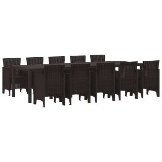 11-osaline aiamööbli söögikomplekt pruuni polürotangi,aialaud pruuni 150x100x73 cm polürotang,aiatoole 2 tk pruuni polürotangi,aiatoole 4 tk pruuni polürotangi