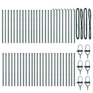 Aia Postid 52 tk Roheline Ø32 mm 120 cm Galvaniseeritud Teras