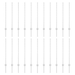 Aiapostid 44 tk U-kanal Hõbedane 140 cm Teras