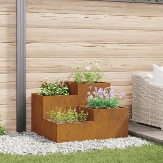 Aiataimede kast 80x80x60 cm Ilmastikukindel teras