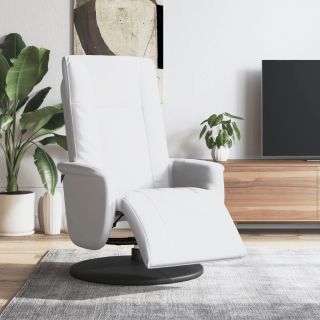 tugitool jalatoega, valge, kunstnahk