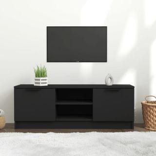 Тумба под телевизор, черная, 102x35x36,5 см, искусственное дерево