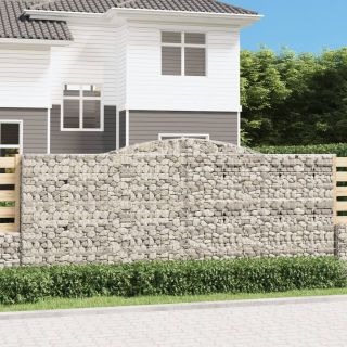 kaarekujuline gabioonkorv, 400x30x160/180 cm, tsingitud raud