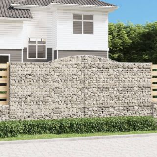 kaarekujuline gabioonkorv, 400x30x180/200 cm, tsingitud raud