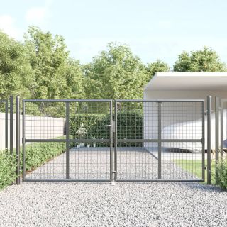 võrgust aiavärav, antratsiithall, 300x175 cm, tsingitud teras