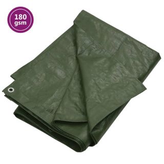 брезент, 180 г/м² 3x3 м, зеленый, HDPE