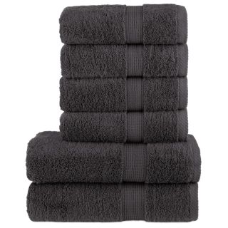 6-osaline rätikute komplekt SOLUND, antratsiit, 600 gsm