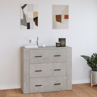 puhvetkapp, betoonhall, 80 x 33 x 70 cm, tehispuit