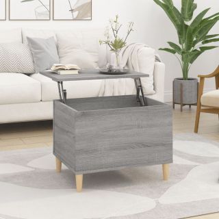 kohvilaud, hall Sonoma tamm, 60x44,5x45 cm, tehispuit