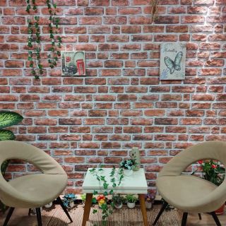 3D стеновые панели, темно-коричневые, кирпичный дизайн 10 шт, EPS