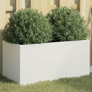 taimekast valge 62x30x29 cm, teras