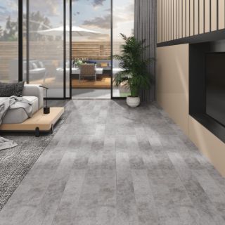 PVC-st põrandalauad 5,02 m², 2 mm, iseliimuv, betoonhall