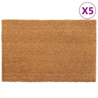 uksematid 5 tk, naturaalne, 40 x 60 cm, flokeeritud kookoskiud