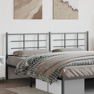 металлическое изголовье, черное, 200 см