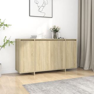 puhvetkapp, Sonoma tamm, 135x41x75 cm, tehispuit