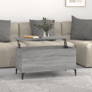 kohvilaud, hall Sonoma tamm, 90 x 44,5 x 45 cm, tehispuit