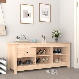 Тумба для обуви, 110 x 38 x 45,5 см, сосна