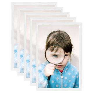 pildiraamikomplekt 5 tk, lauale, valge, 21 x 29,7 cm, MDF