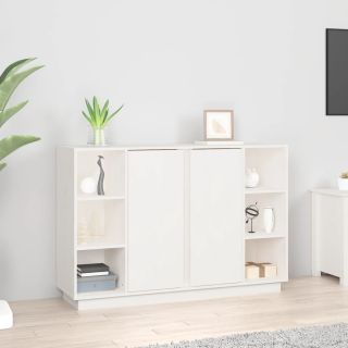 Буфет, белый, 120 x 35 x 80 см, сосна