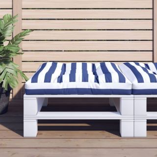 euroaluse istmepadi, sinise/valge triibuline, 80 x 80 x 12 cm
