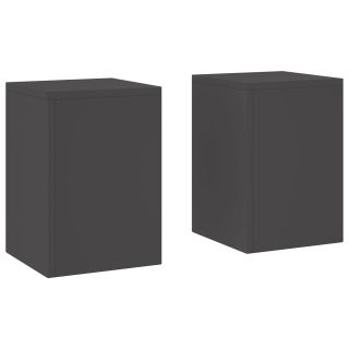Välistingimustes Taimealused Pillar 2 tk Must 24x24x35 cm Teras
