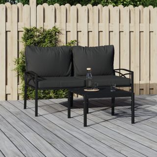 aiatoolid hallide patjadega, 2 tk, 62 x 75 x 79 cm, teras