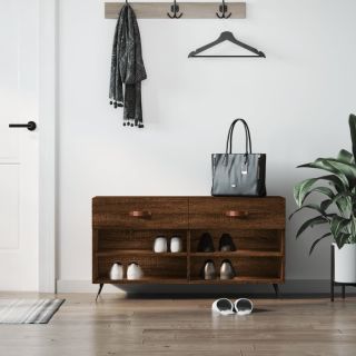 jalatsipink, pruun tamm, 102 x 35 x 55 cm, tehispuit