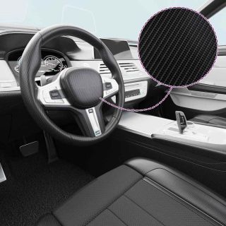 Автомобильная пленка 2 шт, 4D, черная, 100 x 150 см + 50 x 150 см