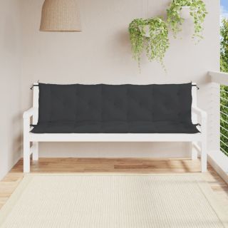 aiapingi istmepadjad 2 tk, must, 180x50x7 cm, oxford-kangas