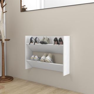 seina kingakapp, valge, 80 x 18 x 60 cm, tehispuit