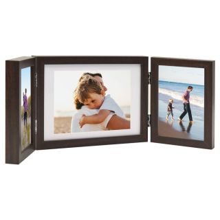 kolm fotoraami, tumepruun, 22x15 cm + 2 x (10x15 cm)