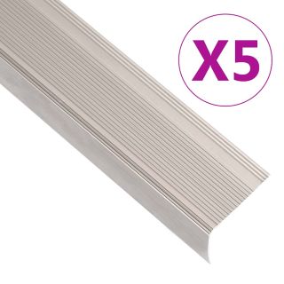 L-kujuline trepiliist 5 tk, alumiinium, 90 cm, šampanja