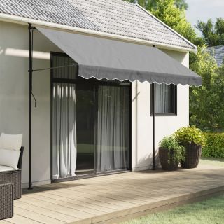 varikatuse asenduskangas, antratsiithall triibuline, 3 m