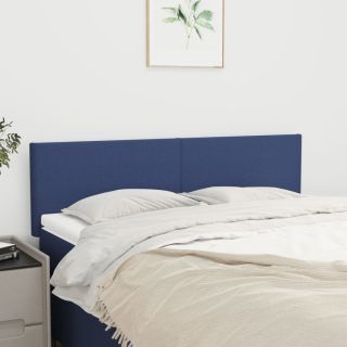 voodipeatsid 2 tk, sinine, 72x5x78/88 cm, kangas