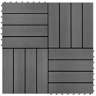 terrassiplaadid 22 tk, 30 x 30 cm, 2 m², WPC, hall