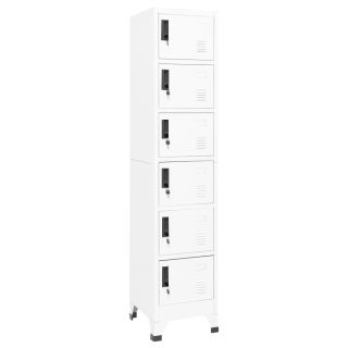 lukustatav hoiukapp, valge, 38 x 40 x 180 cm, teras