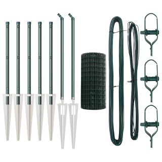 Euro aed 7 Küünispostidega 0.4x10 m Galvaniseeritud terasest roheline