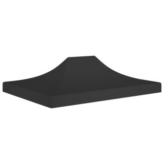Крыша шатра 4 x 3 м, черная, 270 г/м²