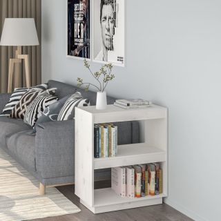 Книжный шкаф, белый, 60x35x71 см, сосна