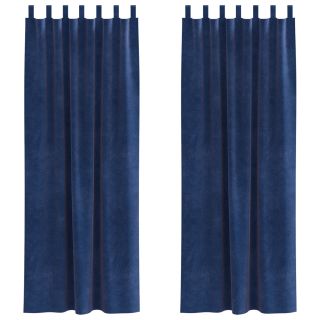 Mustad Kardinad Rippuvate Silmustega 2 tk Tumedat Sinist Sametit